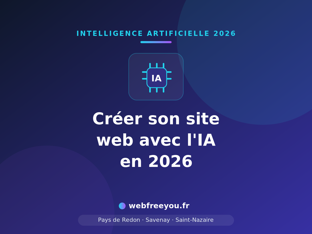 creer site web ia 2026 pays de redon